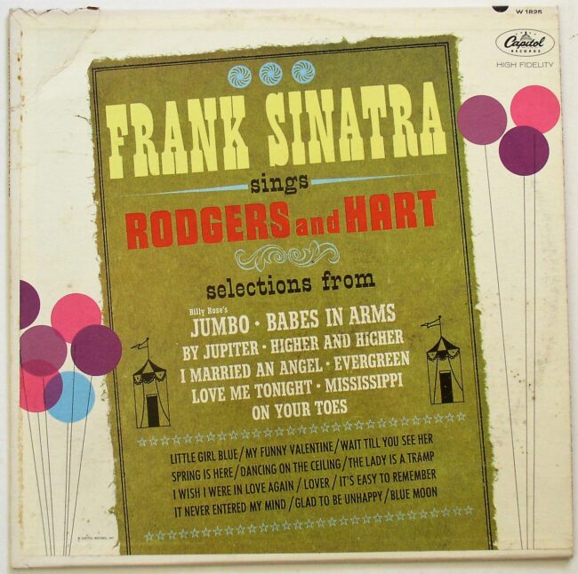 Sinatra, Frank / Sings Rodgers and Hart LP vg 1963