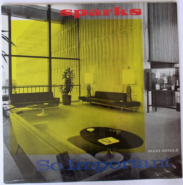 Sparks / So Important Maxi-Single sealed 1988