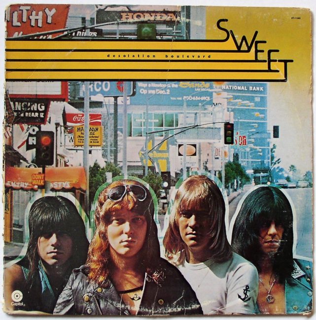 Sweet / Desolation Boulevard LP g+ 1975