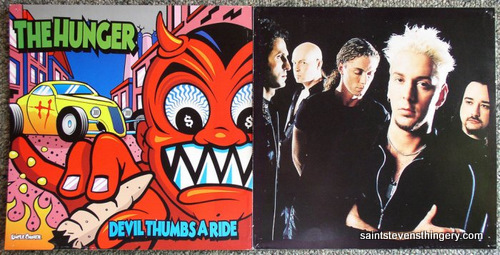 The Hunger / Devil Thumbs A Ride promo flat music advertising poster 1996 - Click Image to Close