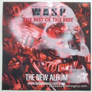 W.A.S.P. Best Of The Best Snapper Music Promo Flat 2000
